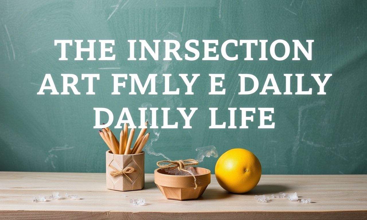 The Intersection of Art and Daily Life: Nurturing Creativity in Everyday Routines