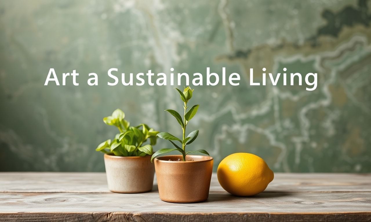The Intersection of Art and Sustainable Living: Creating a Greener Future