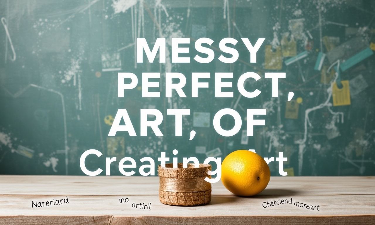 The Messy, Glorious, Imperfect Art of Creating Art