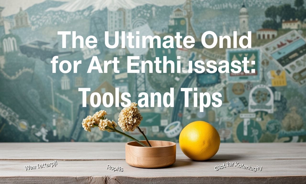 The Ultimate Online Guide for Art Enthusiasts: Tools and Tips