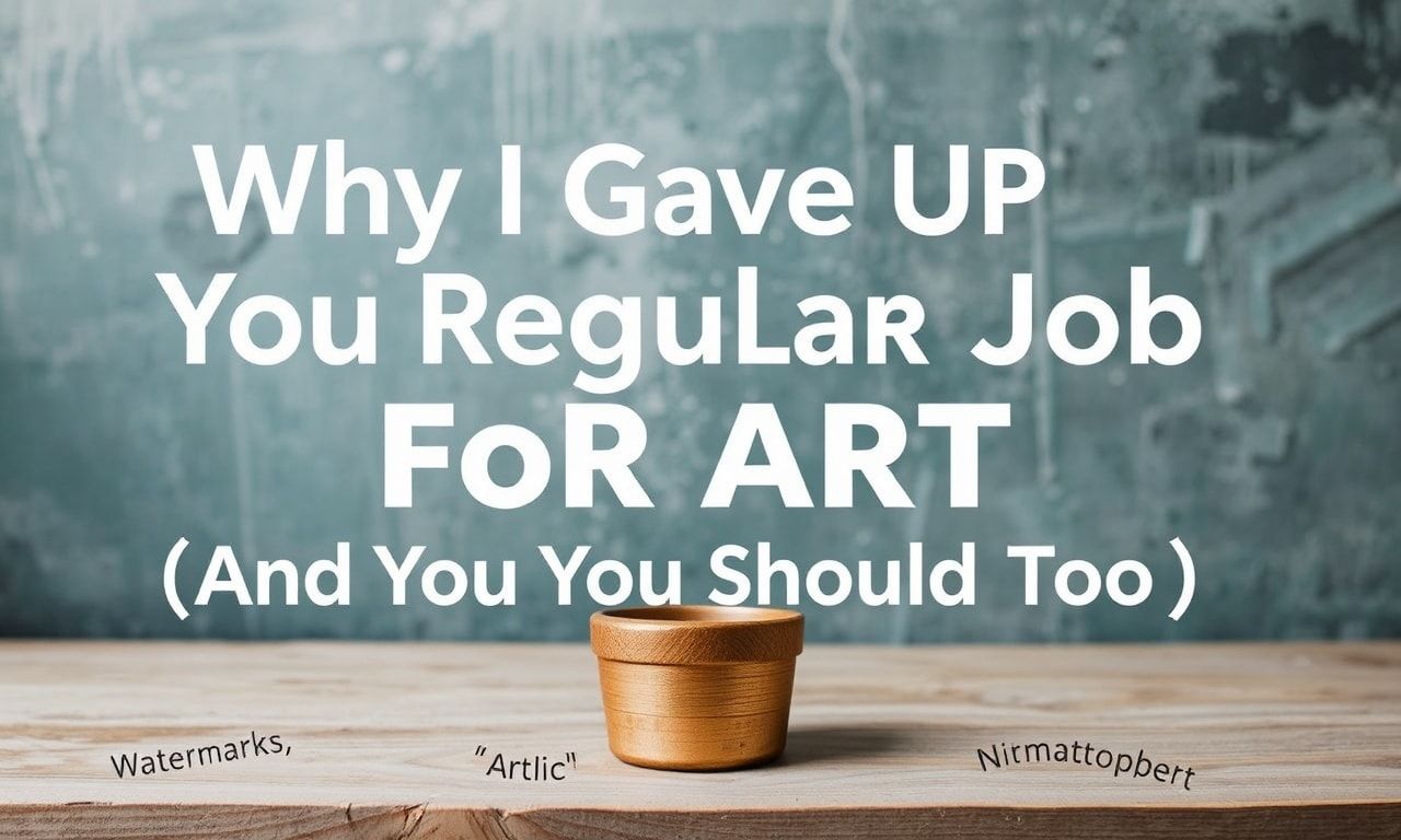 Why I Gave Up My Regular Job for Art (And You Should Too)