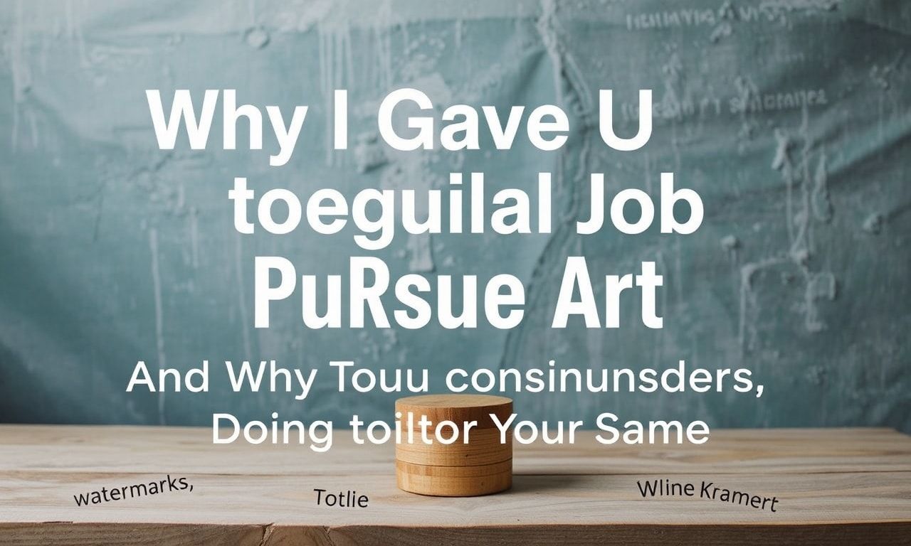 Why I Gave Up My Regular Job to Pursue Art (And Why You Should Consider Doing the Same)